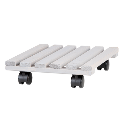 Carro Porta Macetas Madera Cuadrado L